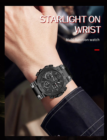 Wecool Waterproof Dual Display Alarm Clock Watch - Smarsty
