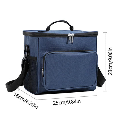 Insulated Portable Lunch Bag With Adjustable Shoulder Strap - Smarsty