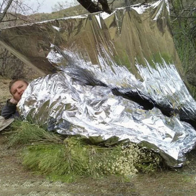 1-10PCS Emergency Blanket Outdoor Survive First Aid Military Rescue Kit Windproof Waterproof Foil Thermal Blanket for Camping by Smarsty