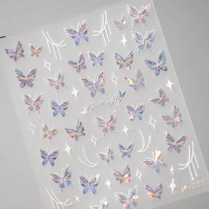 Kawaii Butterfly Nail Stickers for Stunning Manicure Decor - Smarsty
