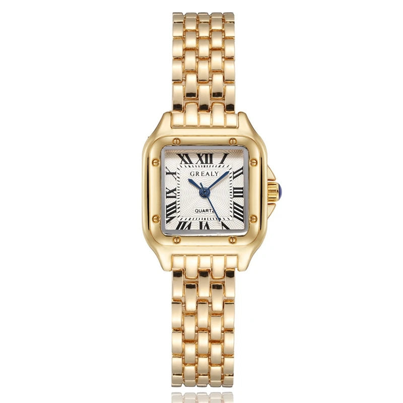 Square Alloy Women Quartz Watch for Casual Style - Smarsty