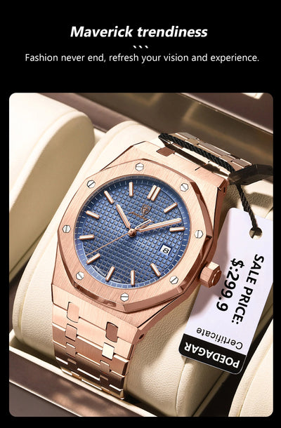 Luxury Waterproof Quartz Wristwatch for Men - Smarsty