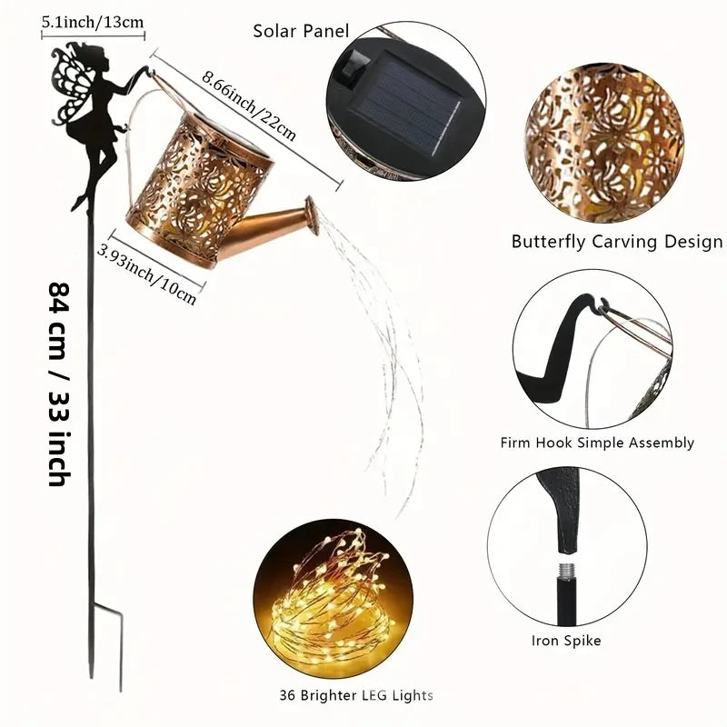 Solar Watering Can Lights for Stunning Garden Illumination - Smarsty