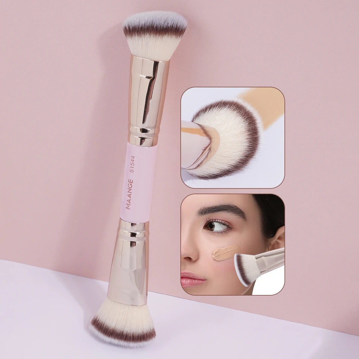 MAANGE Double Head Makeup Brush for Flawless Blending - Smarsty