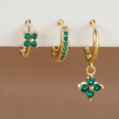 3PCS Stainless Steel Dangle Earrings Set for Women - Smarsty