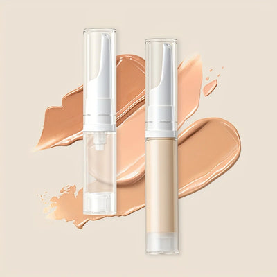 Clear Airless Foundation Dispenser Travel Bottles Set - Smarsty