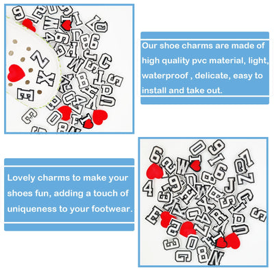 39/78Pcs Alphabet Letter Series Shoe Charms For Croc DIY Decoration Premium Quality Popular Charms Accessories for Beach Bag - Smarsty