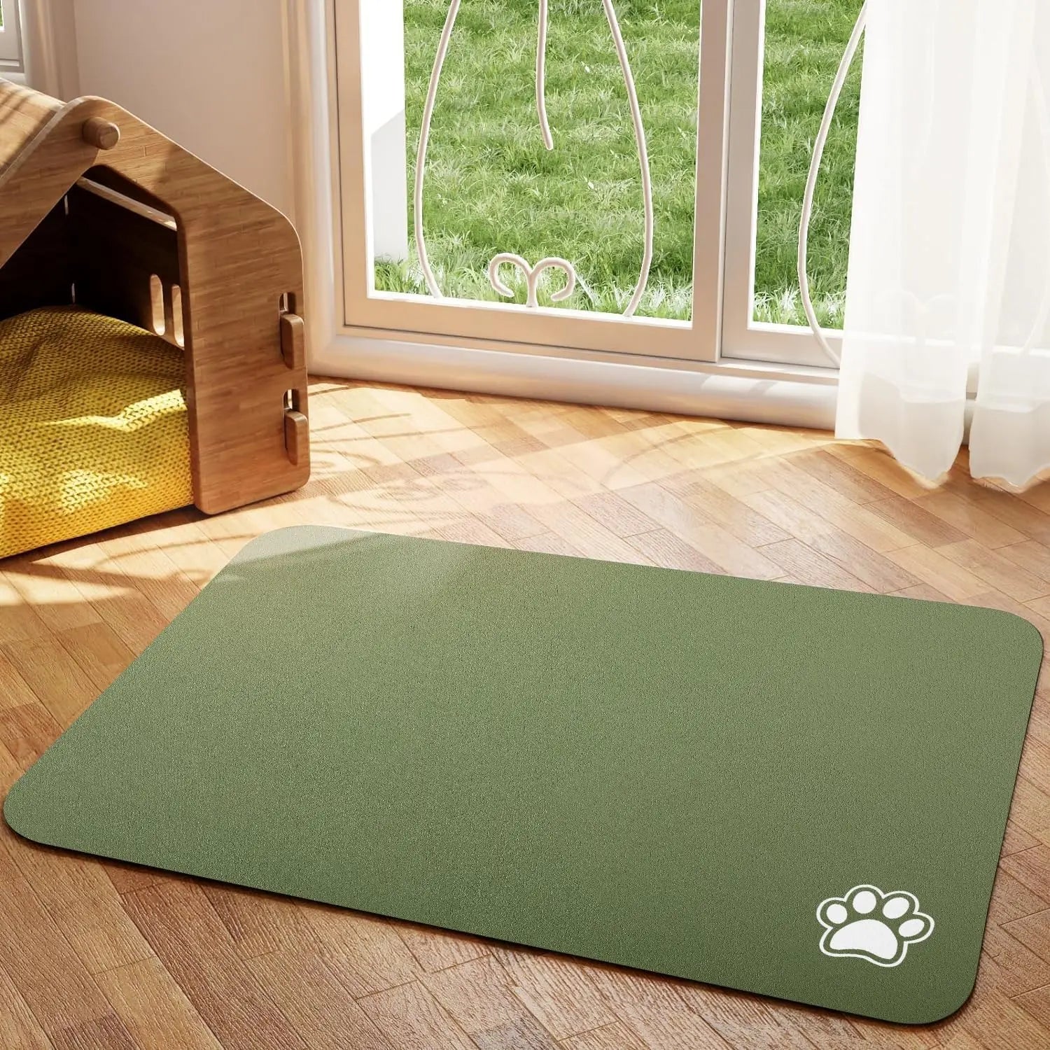 Absorbent Pet Feeding Mat for Easy Clean Up - Smarsty