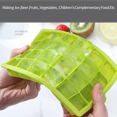 4/6/8/15 Grid Big Ice Tray Mold Giant Jumbo Large Food Grade Silicone Ice Cube Square Tray Mold DIY Ice Maker Ice Cube Tray - Smarsty