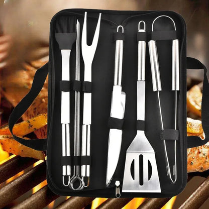 Stainless Steel BBQ Tool Set With Portable Storage Bag - Smarsty