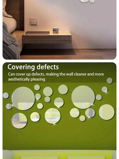 3D Acrylic Mirror Wall Stickers for Stunning Room Decor - Smarsty