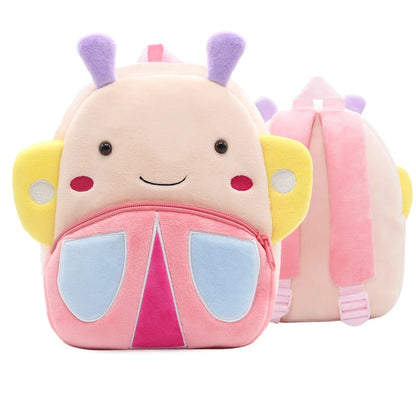 Soft Plush Kids Backpack With Cartoon Animal Design - Smarsty