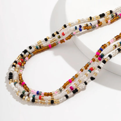 Bohemia Colorful Seed Beads Belly Chain for Summer - Smarsty