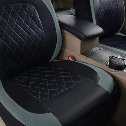 All Season Quilted PU Leather Car Seat Cover Waterproof - Smarsty