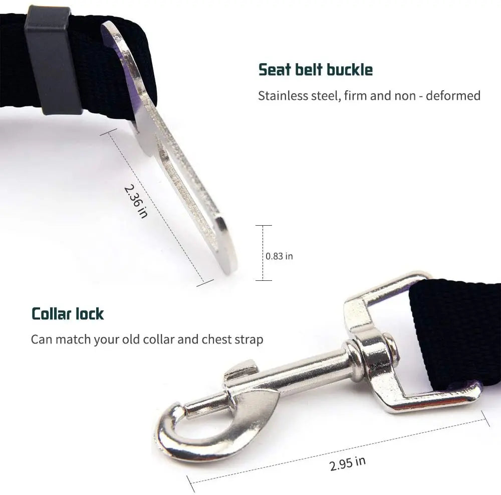 Adjustable Dog Car Seat Belt for Safety and Comfort - Smarsty