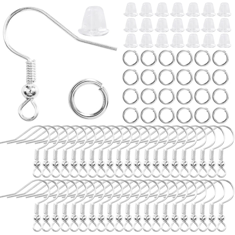 300Pcs Hypoallergenic Earring Backs Clear Secure Set - Smarsty