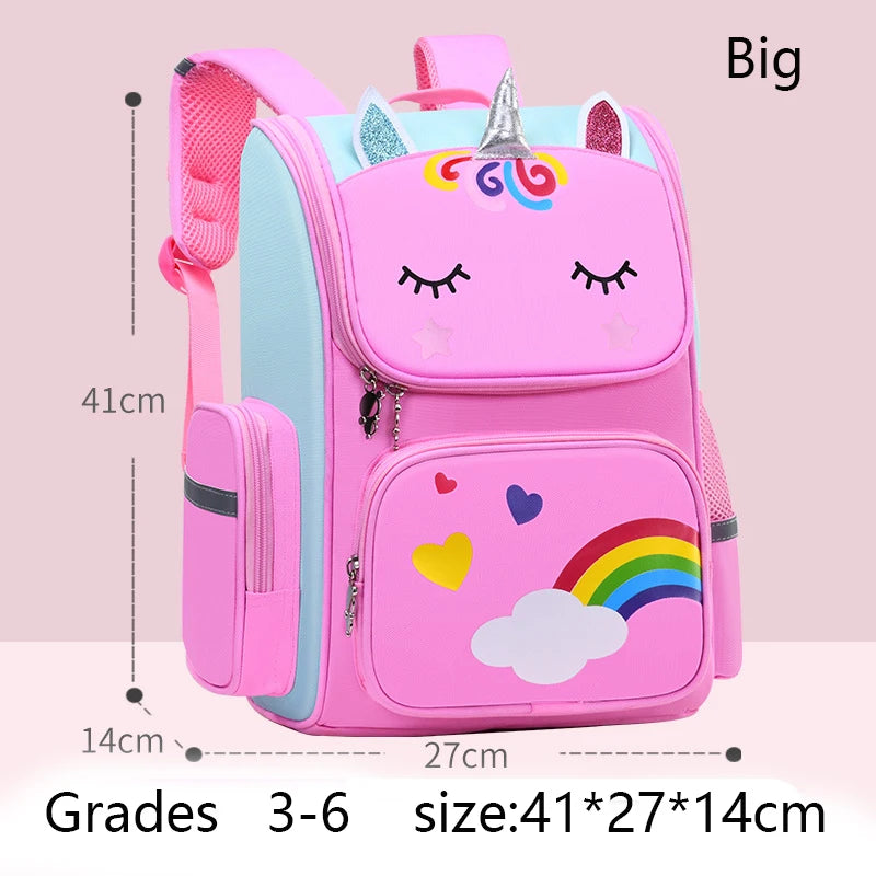 Unicorn Kids Backpack Waterproof School Bag for Girls - Smarsty