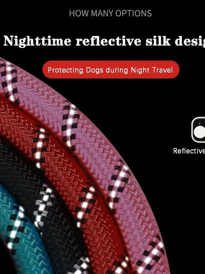 Reflective Dog Leash With Padded Handle For Safety - Smarsty