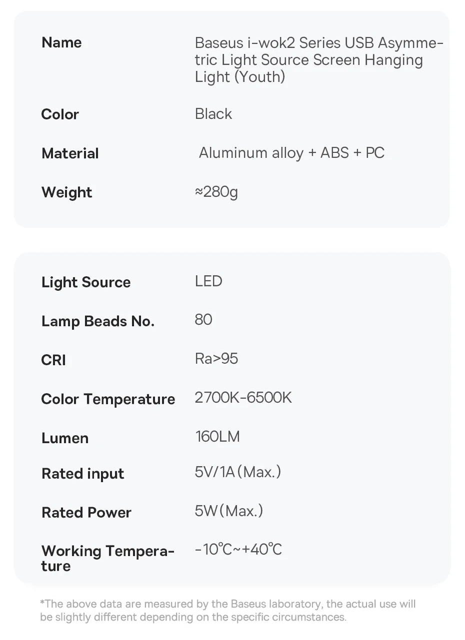Baseus LED Screen Light Desk Lamp for Reading - Smarsty