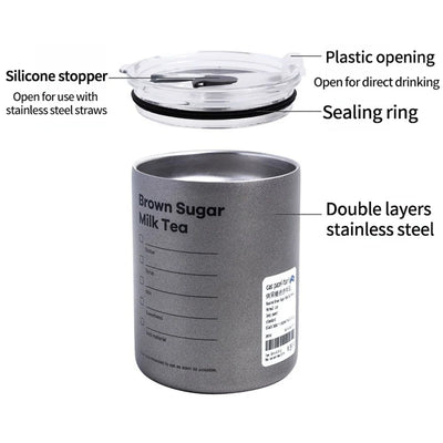 Portable Stainless Steel Coffee Thermos with Insulation - Smarsty