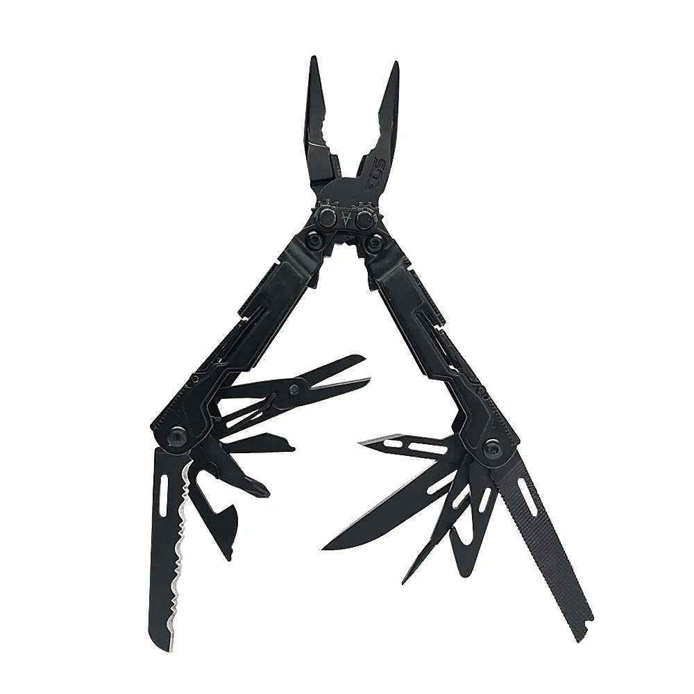 SOG PowerPint 18-in-1 Tactical Multi-Tool with Folding Pliers & Knife - EDC Pocket Gear for Outdoor, Hiking, Camping Survival