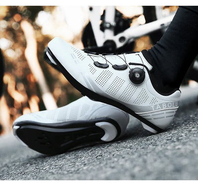 LiXingMing Cycling Shoes Road Bike Men Racing Contest Self-Locking Speed Bicycle Sneakers Women Spd Cleats Cycling Footwear by Smarsty