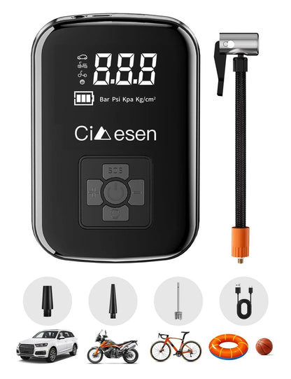 Cordless Wireless Air Pump Portable Tire Inflator 150 PSI - Smarsty