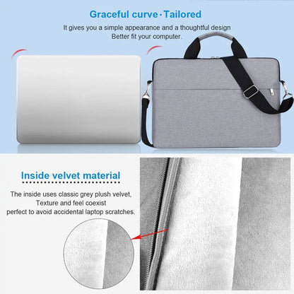 Ultra Thin Laptop Sleeve 13.3 To 15.6 Inch Velvet Lining - Smarsty