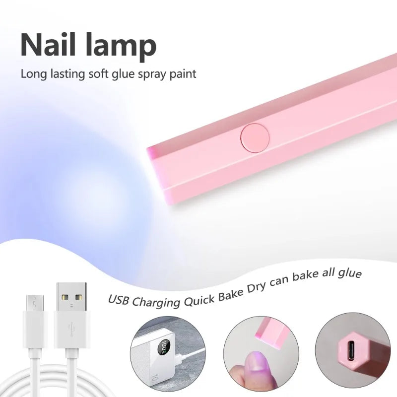 Portable Mini Nail Lamp for Quick Dry Gel Polish - Smarsty