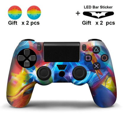 Silicone Skin Case for PS4 Controller with Grip Caps - Smarsty