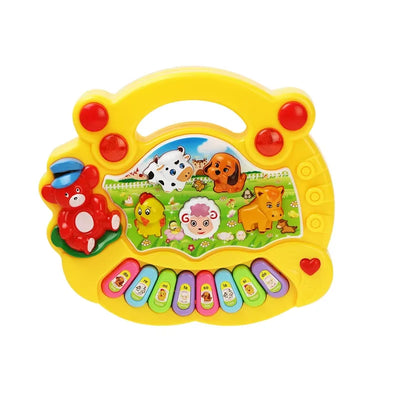 Kids Cartoon Piano Keyboard Game with Animal Sounds Flashing Light Music Baby Instrument Music Toys Educational Toys Kids Gifts by Smarsty