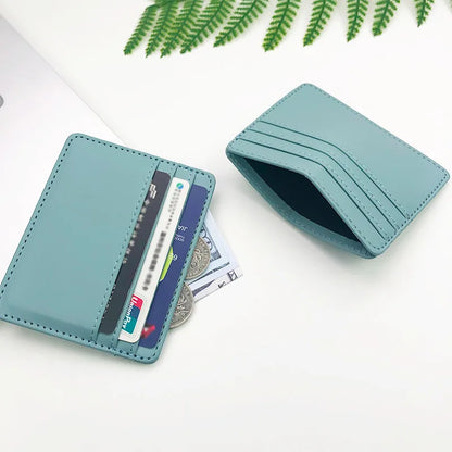 PU Leather ID Card Case - Slim Multi-Slot Holder for Bank/Credit Cards - Smarsty