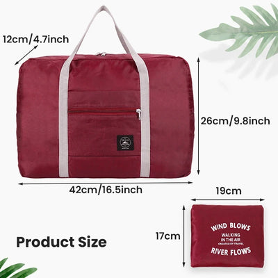 Foldable Travel Duffel Bag Carry on Lightweight Spacious - Smarsty