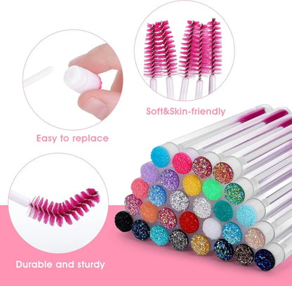 Reusable Eyelash Mascara Wands with Container for Easy Application - Smarsty