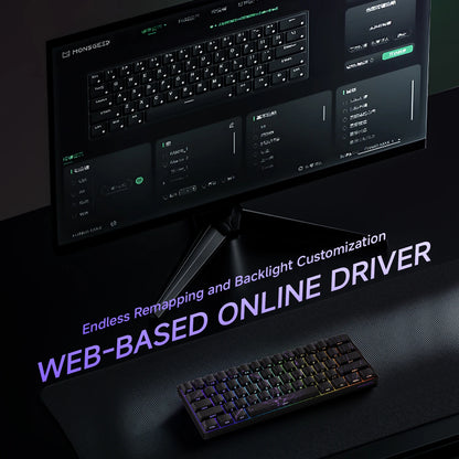60 Percent Wireless Mechanical Keyboard With ARGB Lighting