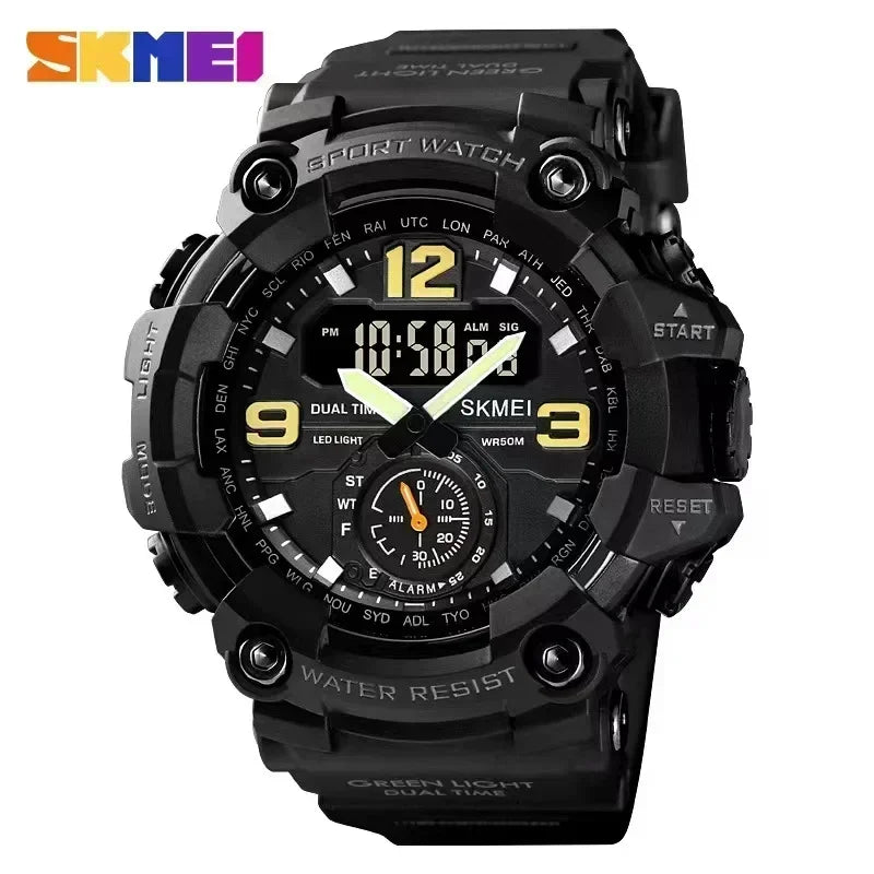 Skmei 1637 Waterproof Sport Wristwatch with Dual Movement - Smarsty