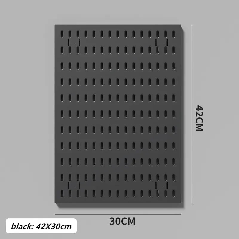 Punch-free Hole Board Vertical Desktop Wall Hanging Office Desk Storage Shelf Reading Room Desktop kitchen Bathroom Storage Rack by Smarsty