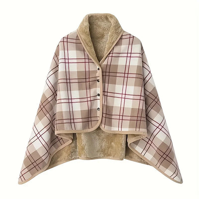 Wearable Flannel Shawl Blanket for Cozy Comfort - Smarsty