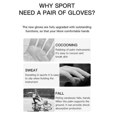 1Pair Breathable Cycling Gloves Workout Gym Gloves for Men Women Weight Lifting Fingerless Gloves Training Exercise Fitness by Smarsty