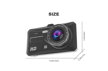 1080P Dash Cam With Night Vision Front And Rear Recording - Smarsty