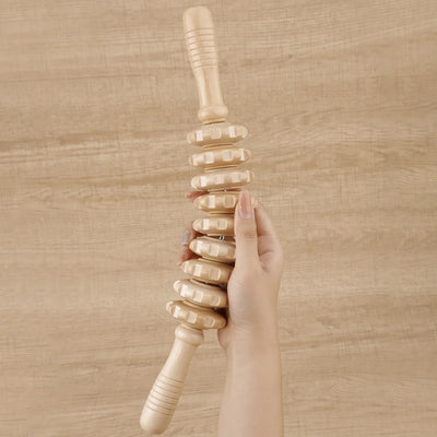 Wooden Trigger Point Massager Roller for Muscle Relief - Smarsty