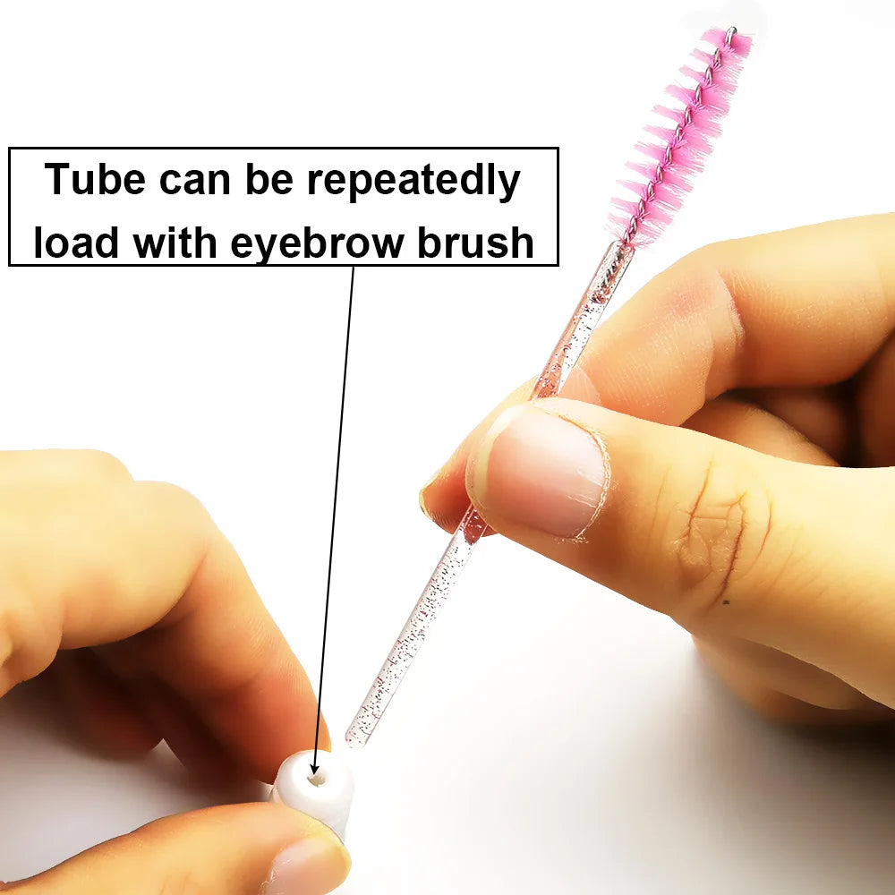 Reusable Eyelash Brush Tubes for Easy Makeup Application - Smarsty