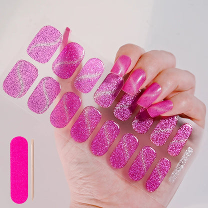 Long-Lasting Semi-Cured Gel Nail Stickers for Easy Application - Smarsty