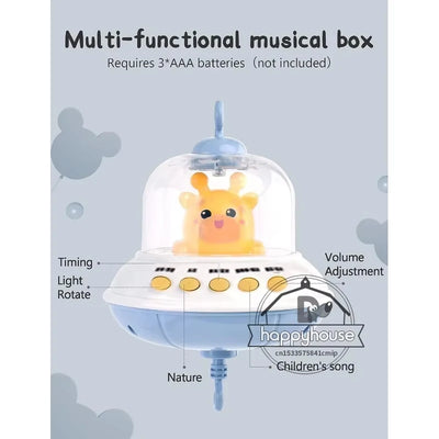 Musical Baby Crib Mobile with Lights Music Projection for Infants Remote Control Crib Toys for Newborn Baby Mobile for Crib Toys - Smarsty
