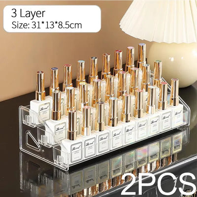 Acrylic Nail Polish Display Rack for Organized Storage - Smarsty