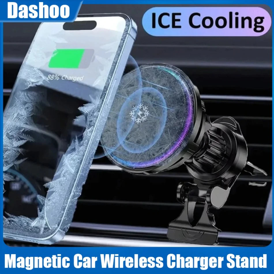 Cooling Magnetic Car Wireless Charger for iPhone MagSafe - Smarsty