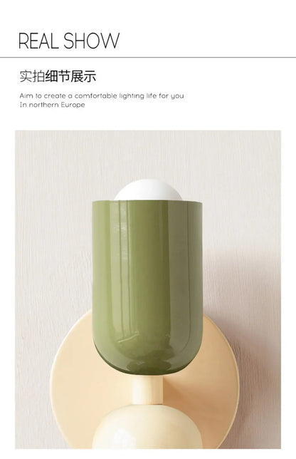 Colorful Nordic Wall Lamp for Children's Rooms - Smarsty