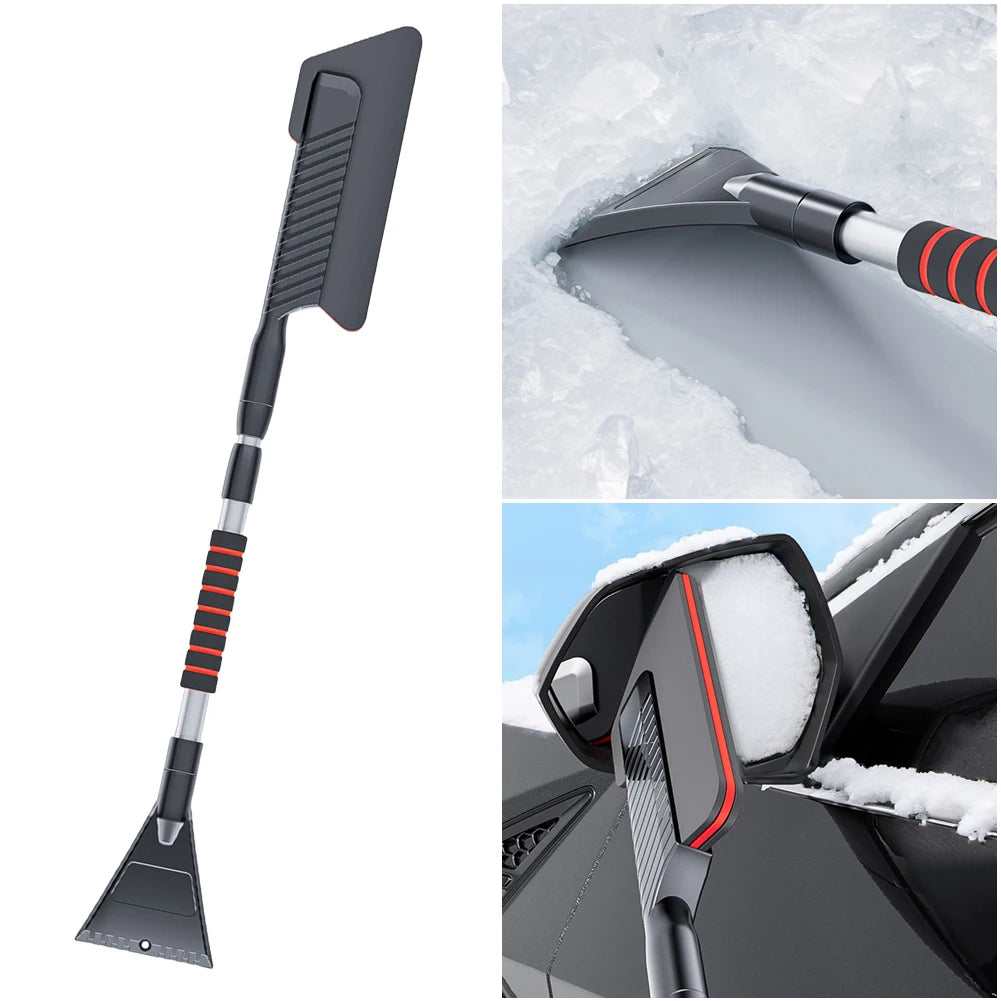 3 In 1 Windshield Snow Remover Universal Retractable Snow Remover Front Windshield Ice Scraping Defrost Broom Auto Cleaner Tool