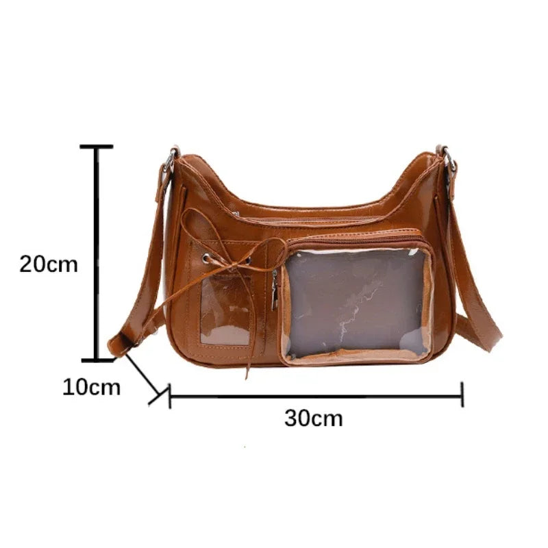 Y2K Harajuku Transparent Ita Bag Crossbody Purse For Women - Smarsty