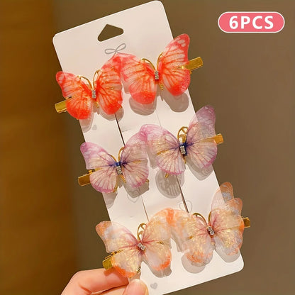 Cute Butterfly Hairpins for Girls with No-Hurt Design - Smarsty